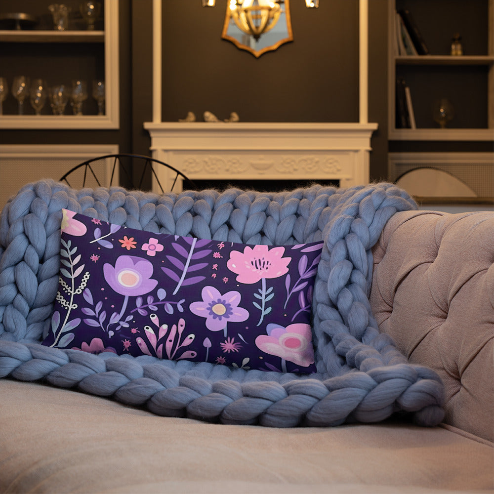 Floral Lover's Botanical Throw Pillow