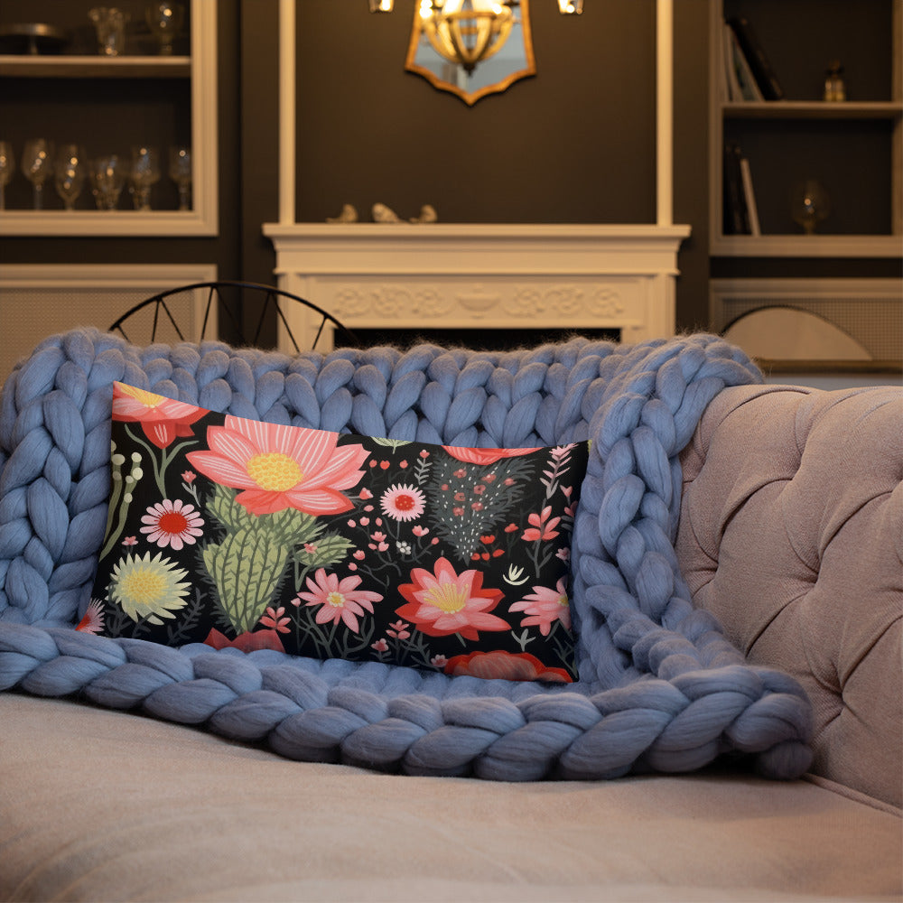 Floral Lover's Botanical Throw Pillow