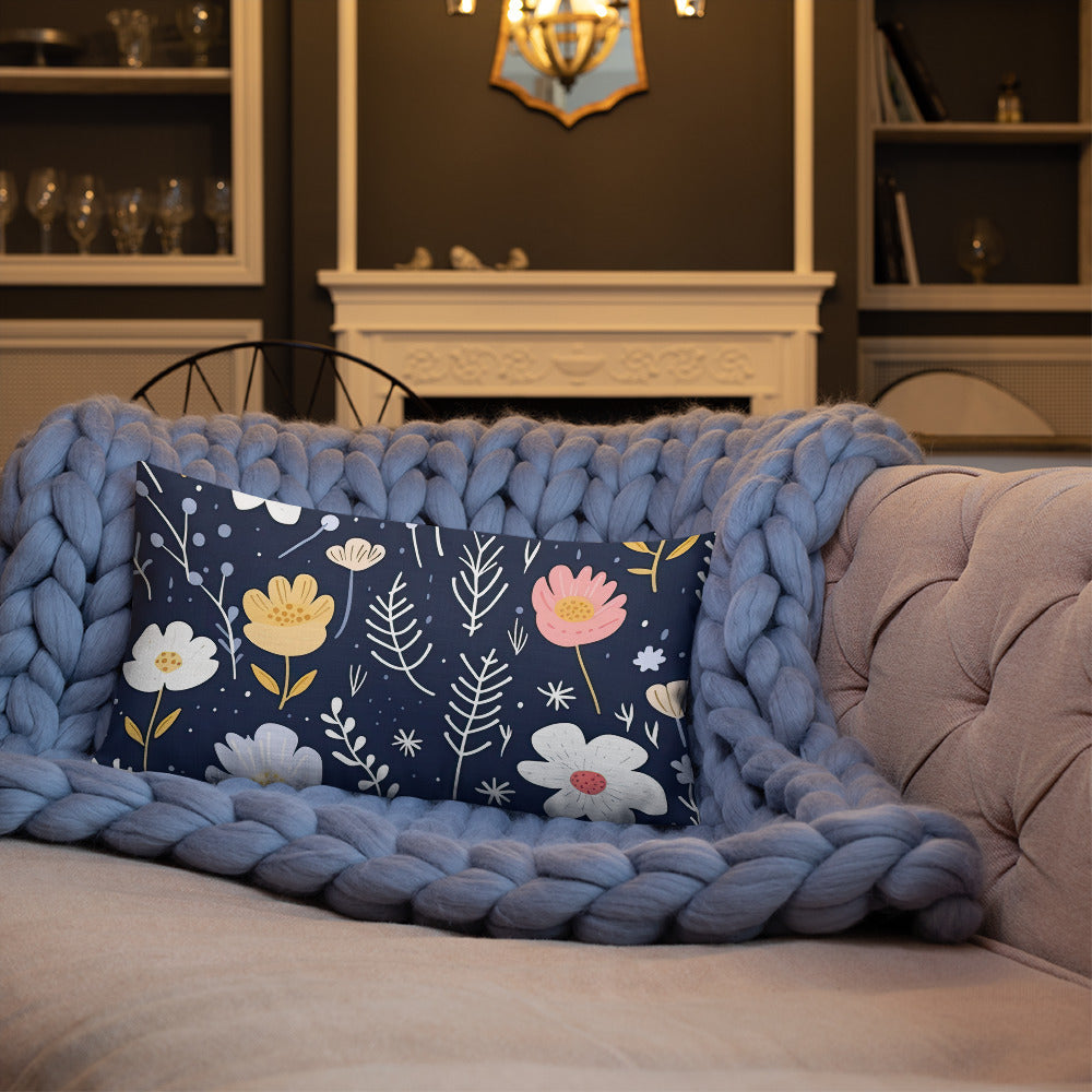 Floral Lover's Botanical Throw Pillow