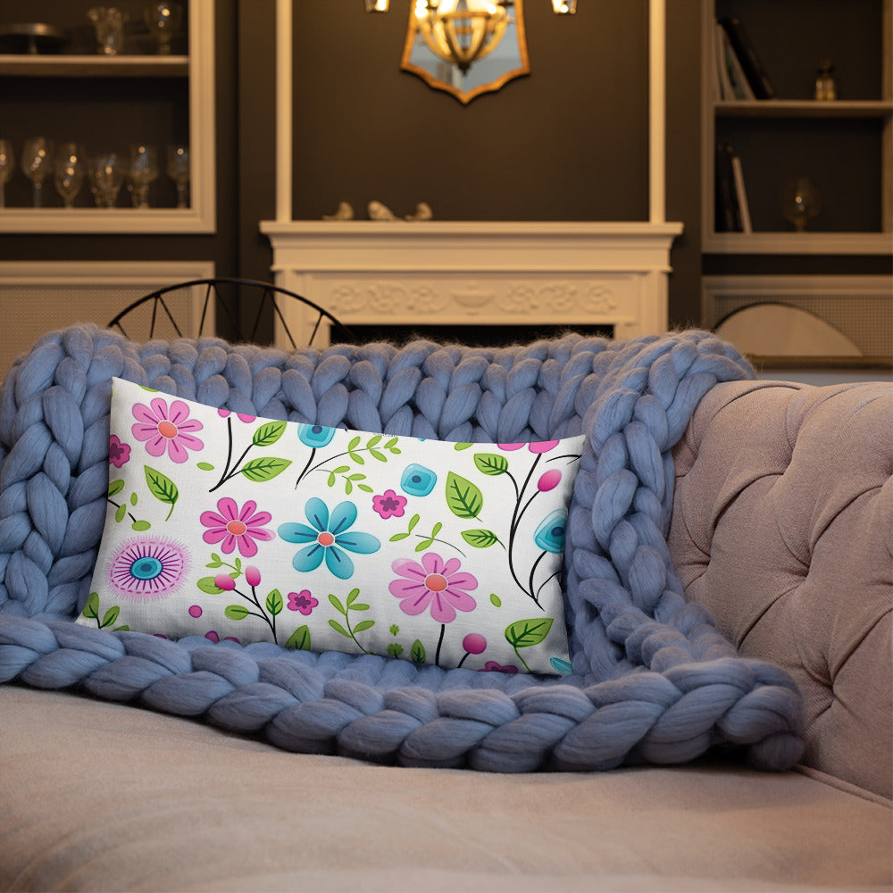 Floral Lover's Botanical Throw Pillow