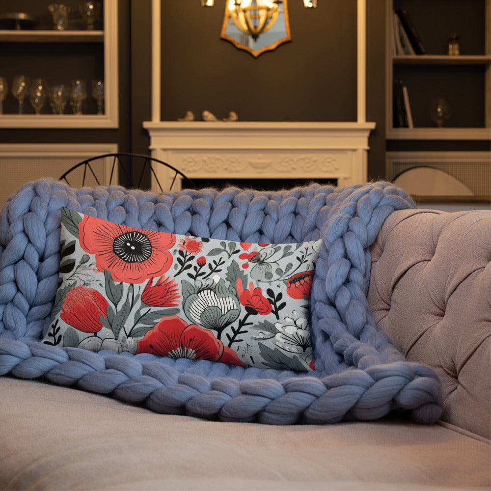 Floral Lover's Botanical Throw Pillow