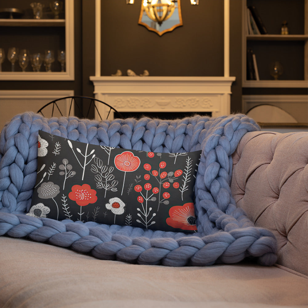 Floral Lover's Botanical Throw Pillow