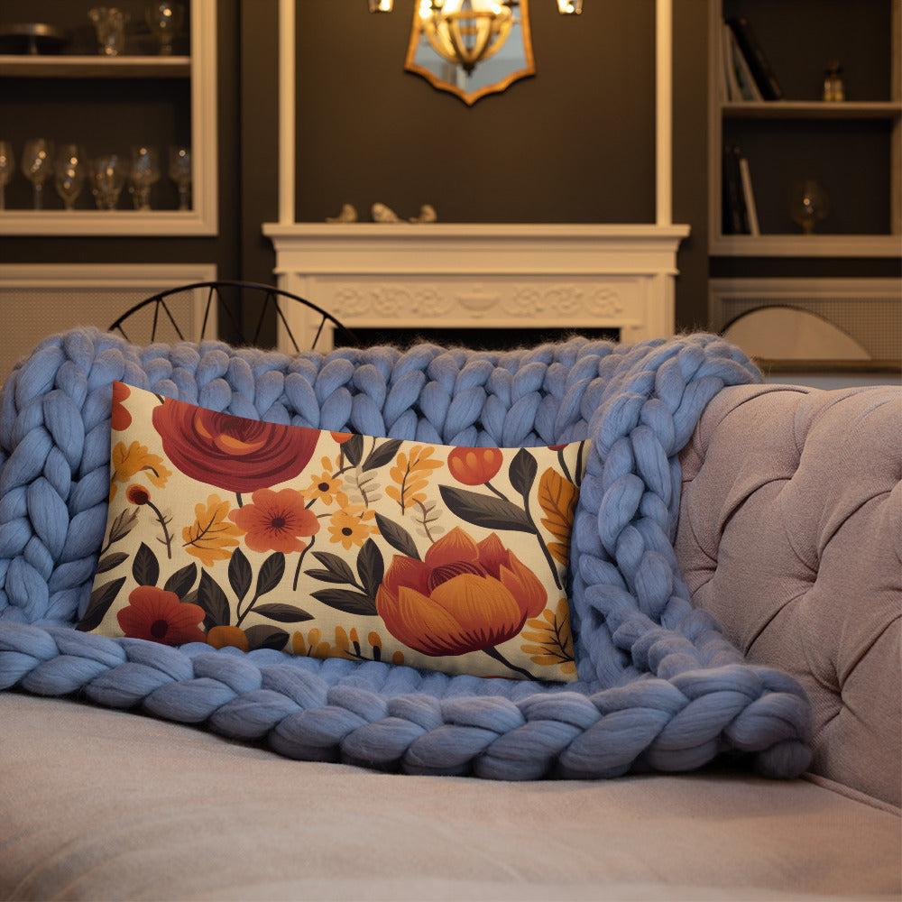 Floral Lover's Botanical Throw Pillow