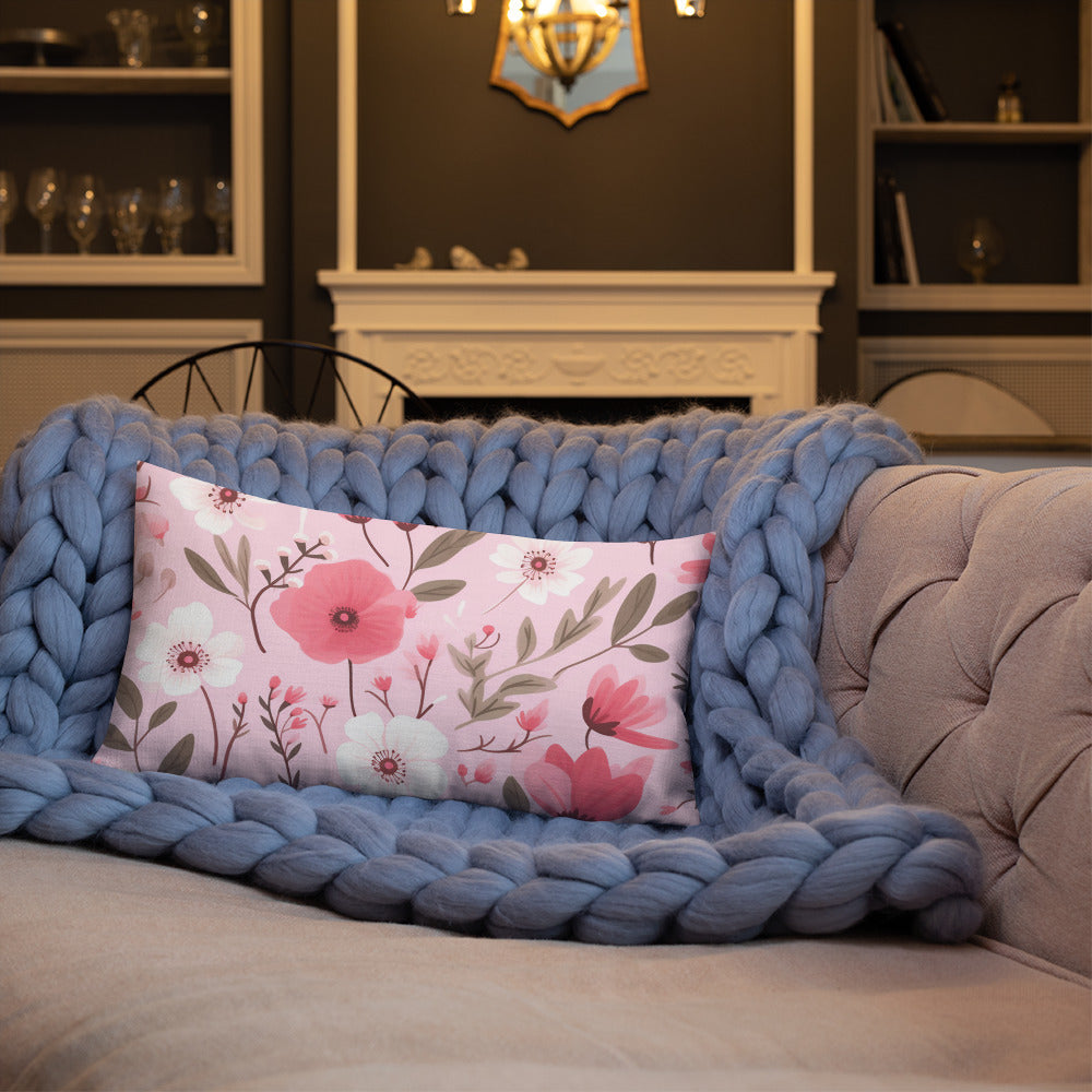 Floral Lover's Botanical Throw Pillow