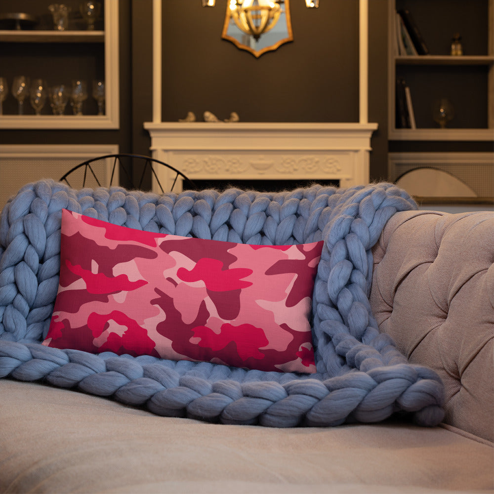 Army Enthusiast Camouflage Premium Throw Pillow