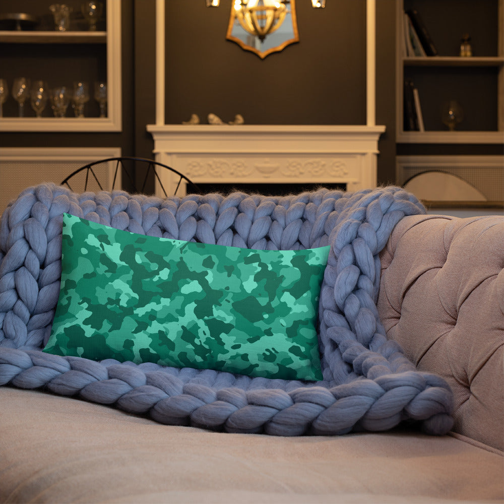Army Enthusiast Camouflage Premium Throw Pillow