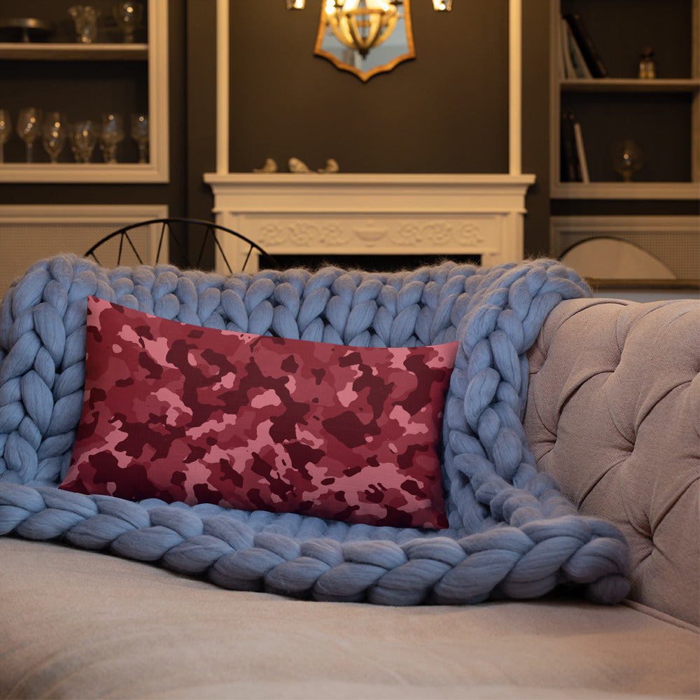 Army Enthusiast Camouflage Premium Throw Pillow
