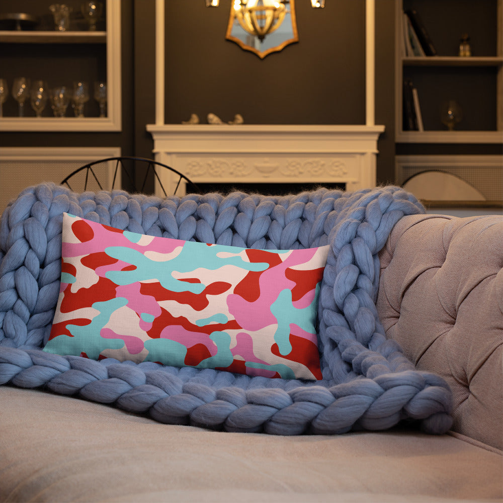 Army Enthusiast Camouflage Premium Throw Pillow