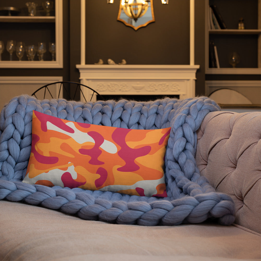 Army Enthusiast Camouflage Premium Throw Pillow