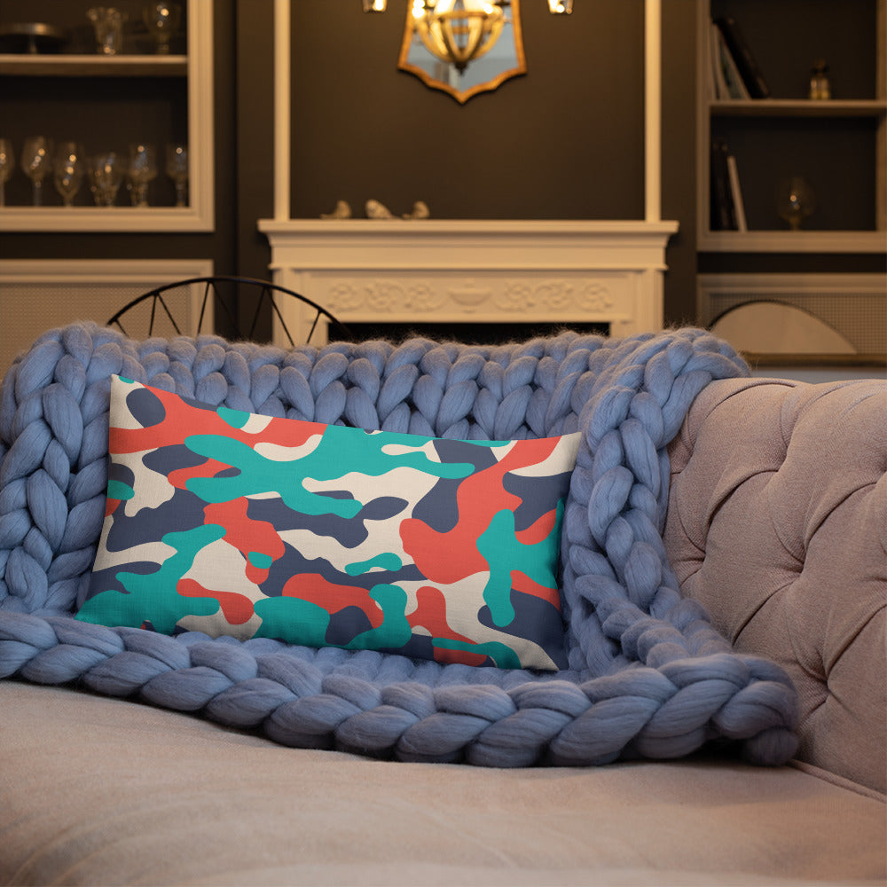 Army Enthusiast Camouflage Premium Throw Pillow