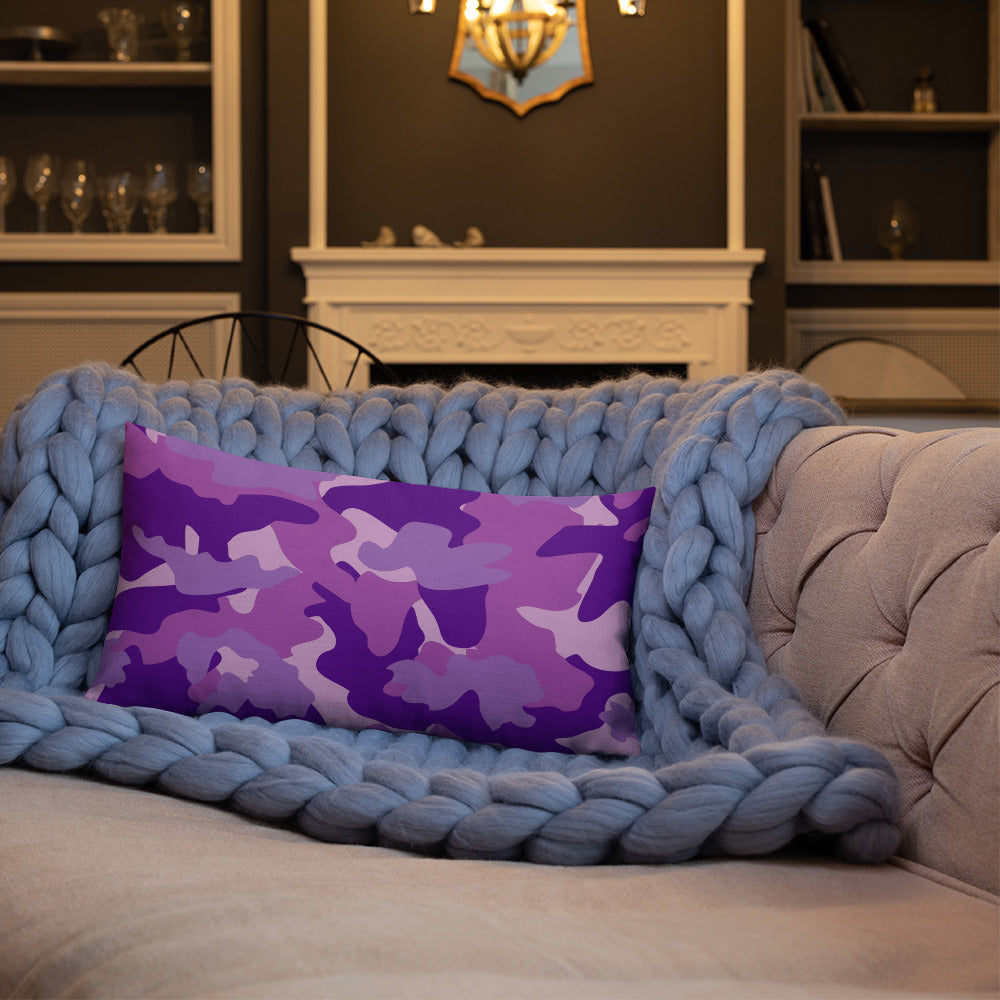 Army Enthusiast Camouflage Premium Throw Pillow