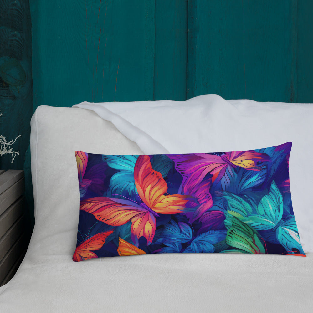 Butterfly Lover's Decorative Yet Comfortable Premium Pillow