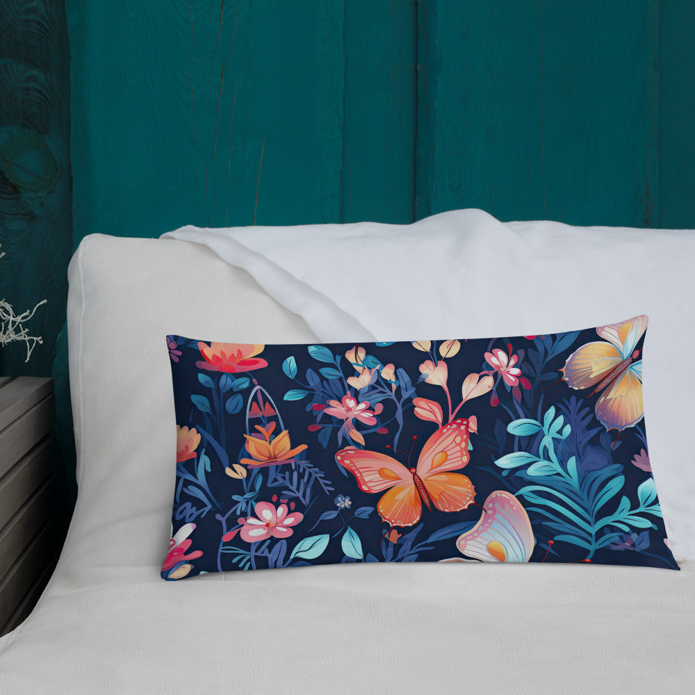 Butterfly Lover's Decorative Yet Comfortable Premium Pillow