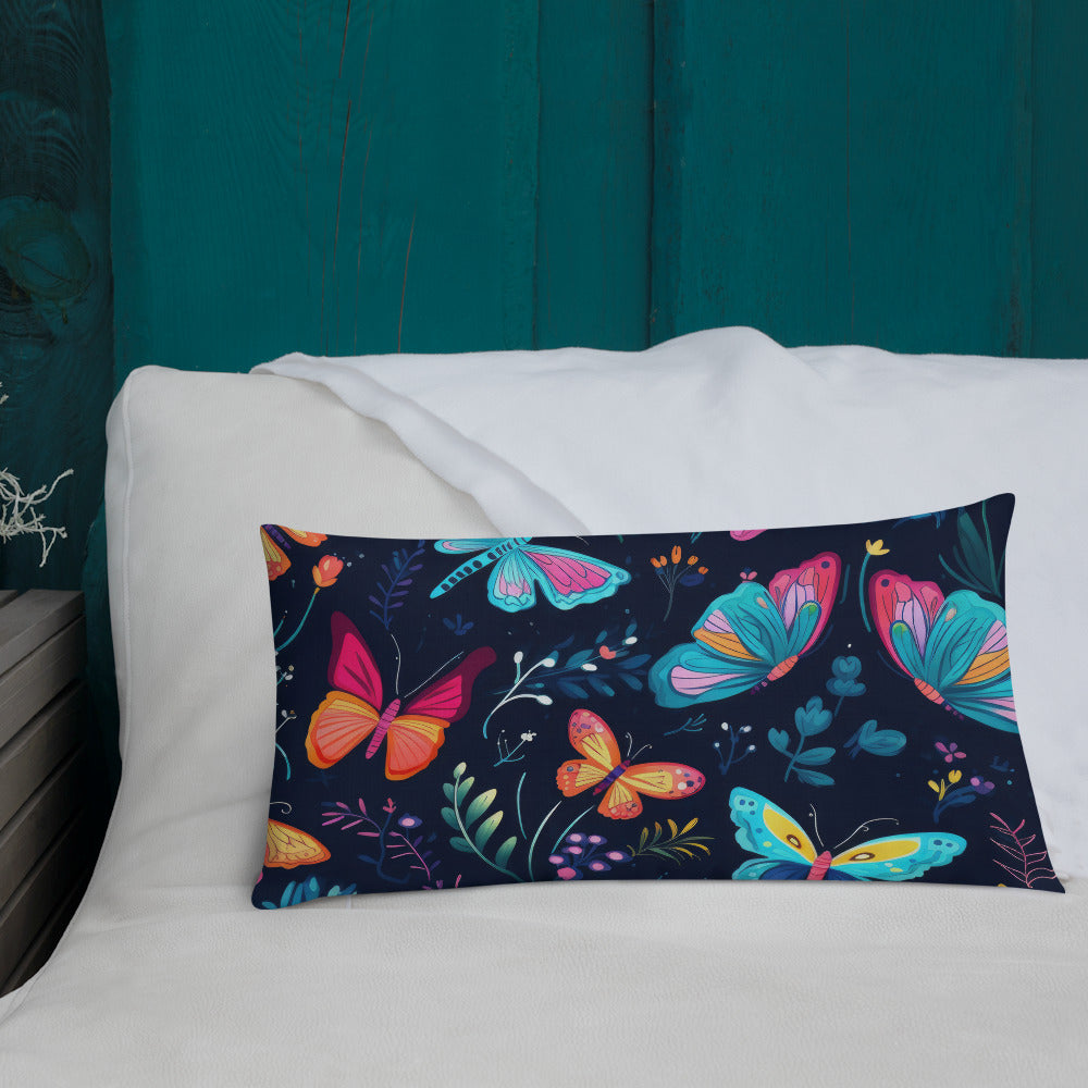 Butterfly Lover's Decorative Yet Comfortable Premium Pillow