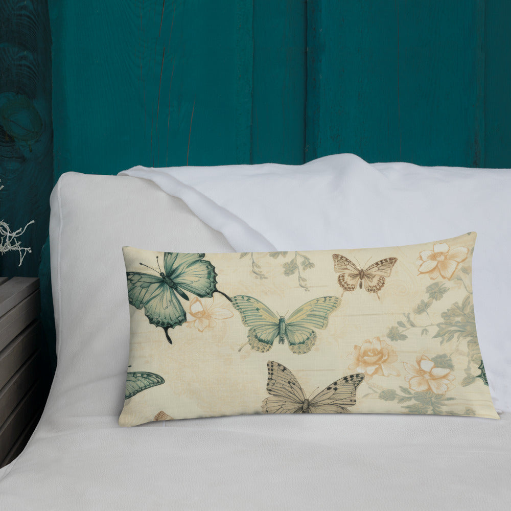 Butterfly Lover's Decorative Yet Comfortable Premium Pillow