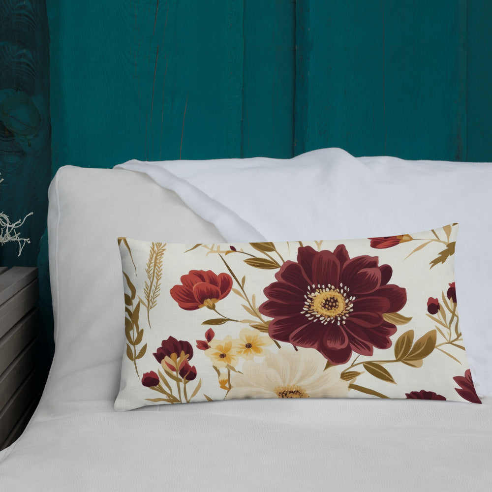 Floral Lover's Botanical Throw Pillow