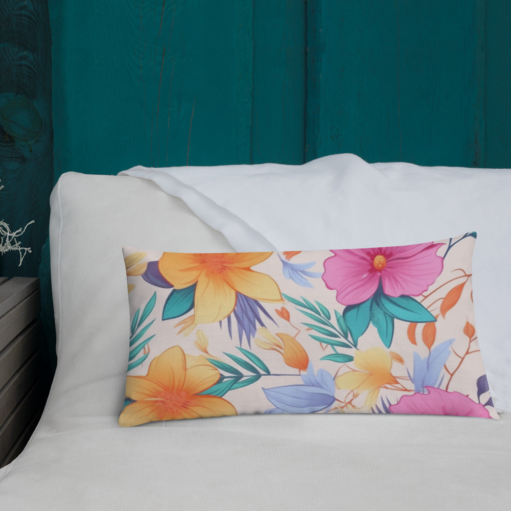 Floral Lover's Botanical Throw Pillow