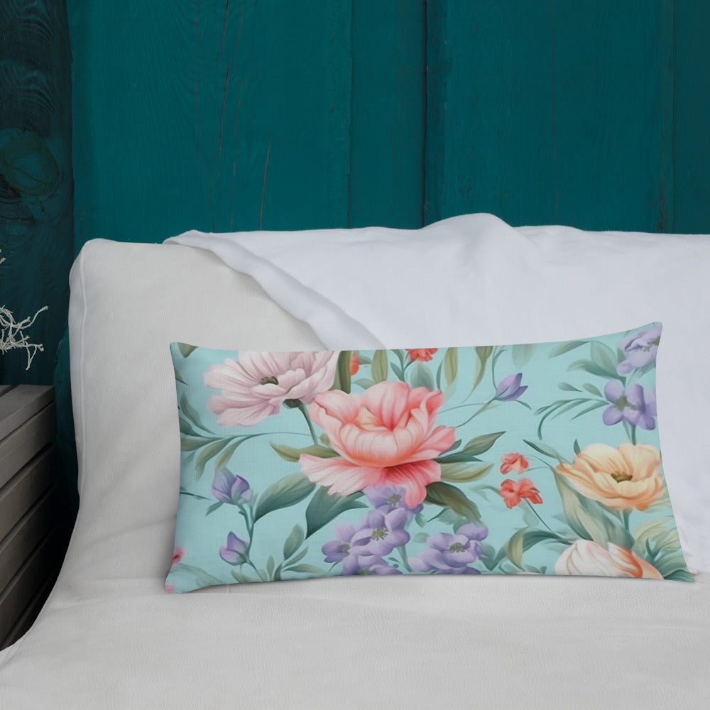 Floral Lover's Botanical Throw Pillow
