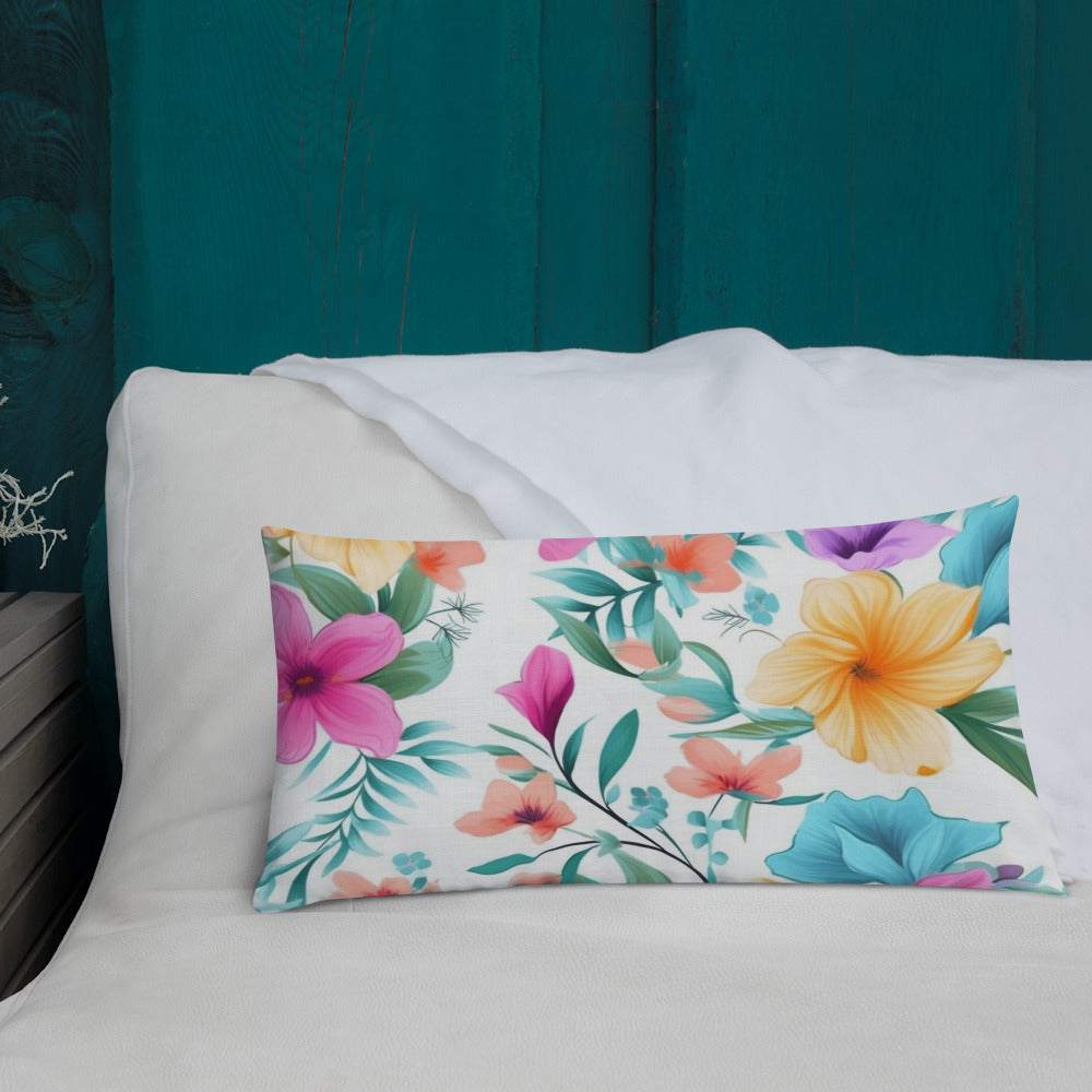 Floral Lover's Botanical Throw Pillow