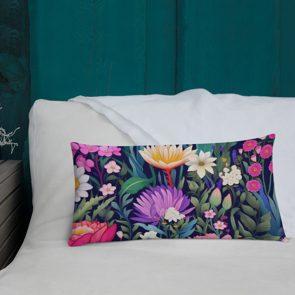 Floral Lover's Botanical Throw Pillow