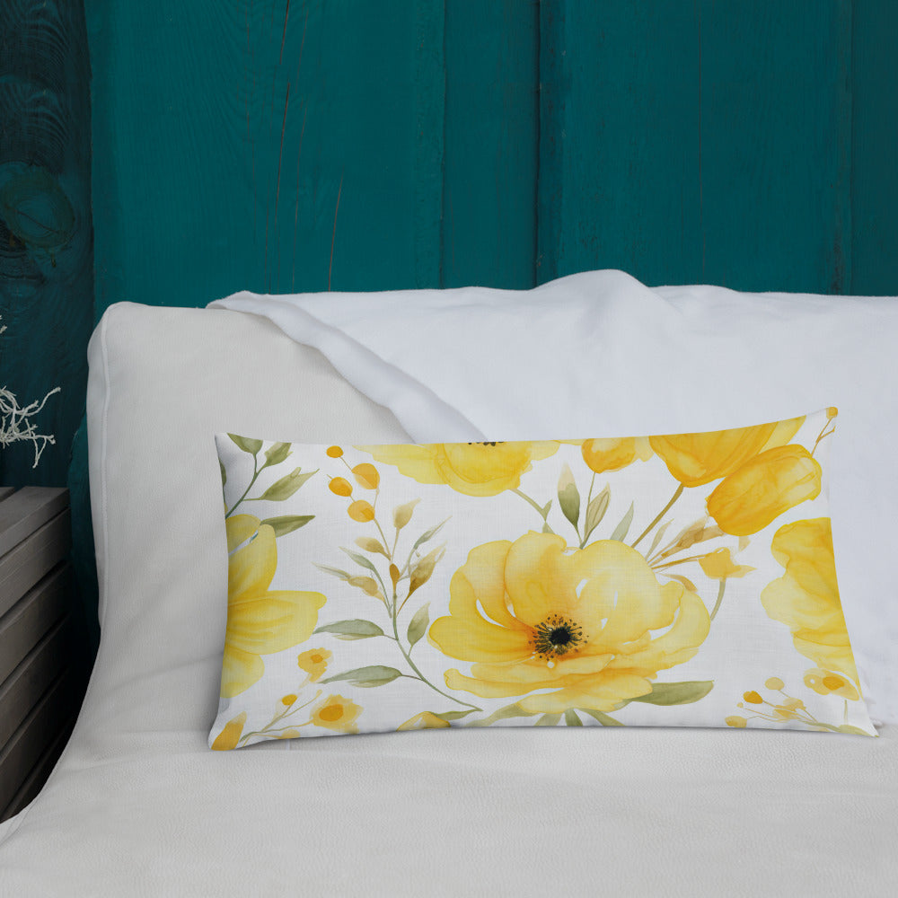 Floral Lover's Botanical Throw Pillow