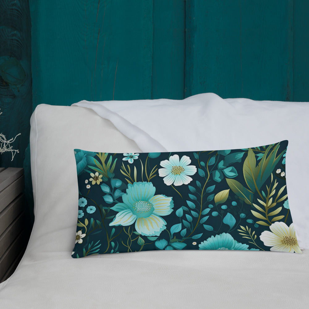 Floral Lover's Botanical Throw Pillow