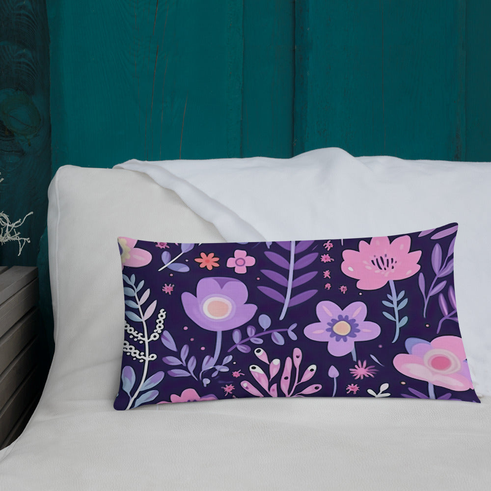 Floral Lover's Botanical Throw Pillow
