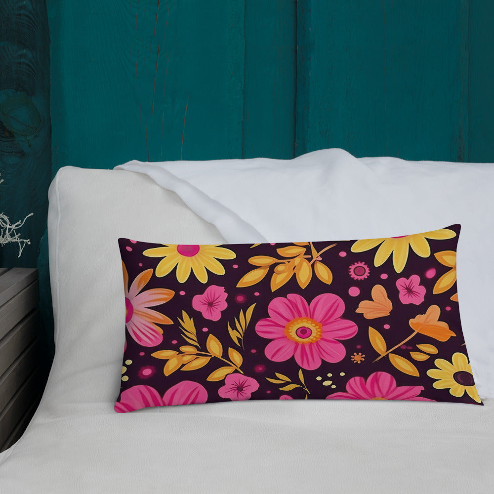 Floral Lover's Botanical Throw Pillow