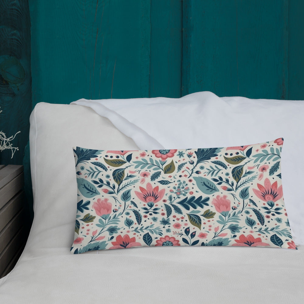 Floral Lover's Botanical Throw Pillow