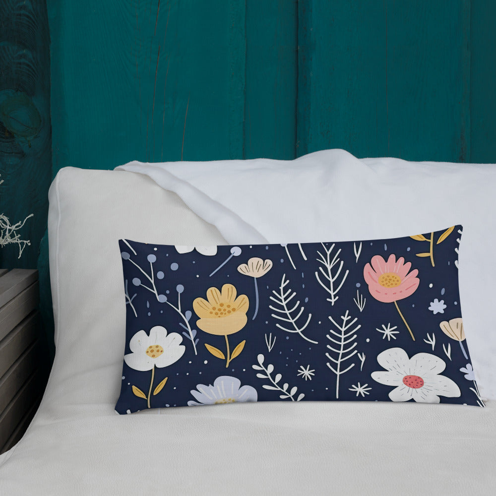 Floral Lover's Botanical Throw Pillow