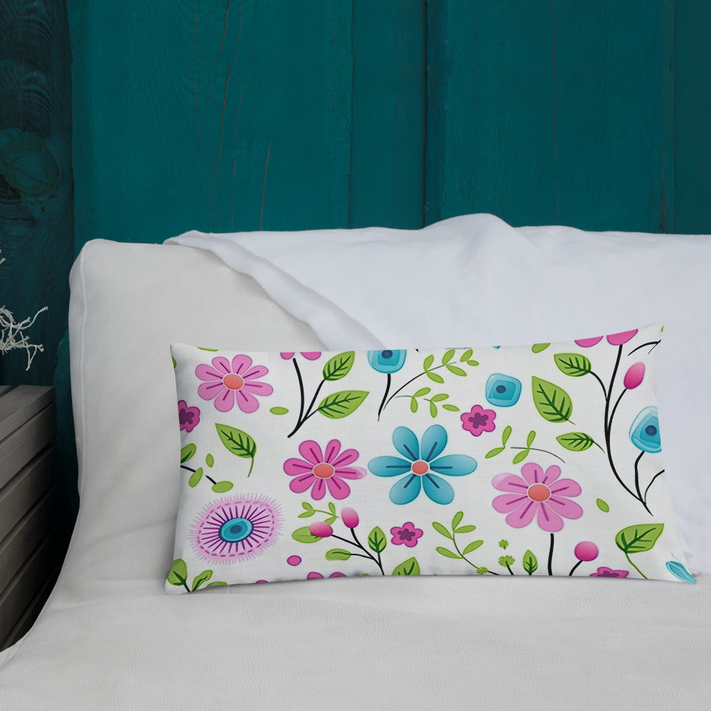 Floral Lover's Botanical Throw Pillow