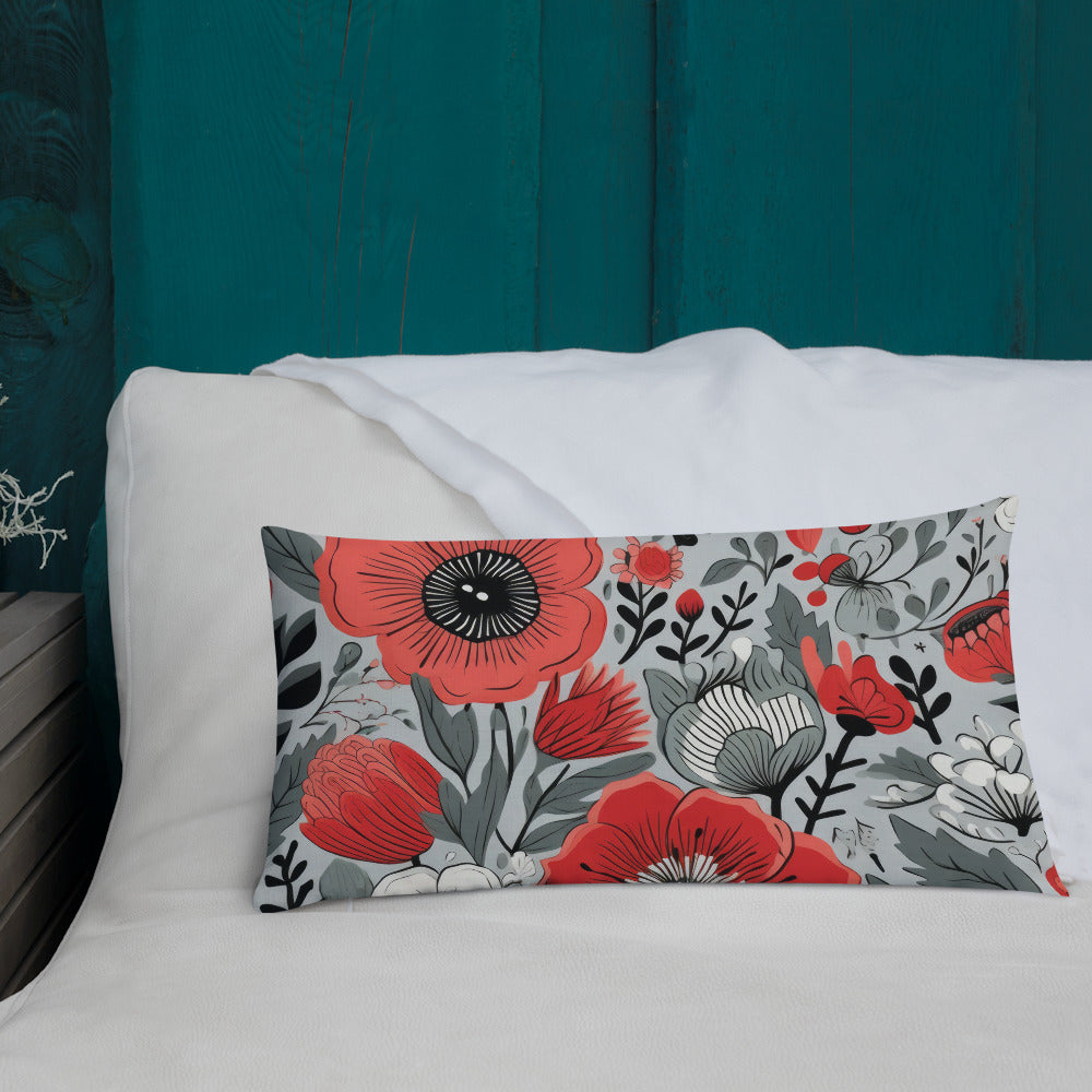 Floral Lover's Botanical Throw Pillow