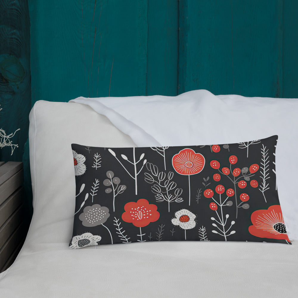 Floral Lover's Botanical Throw Pillow