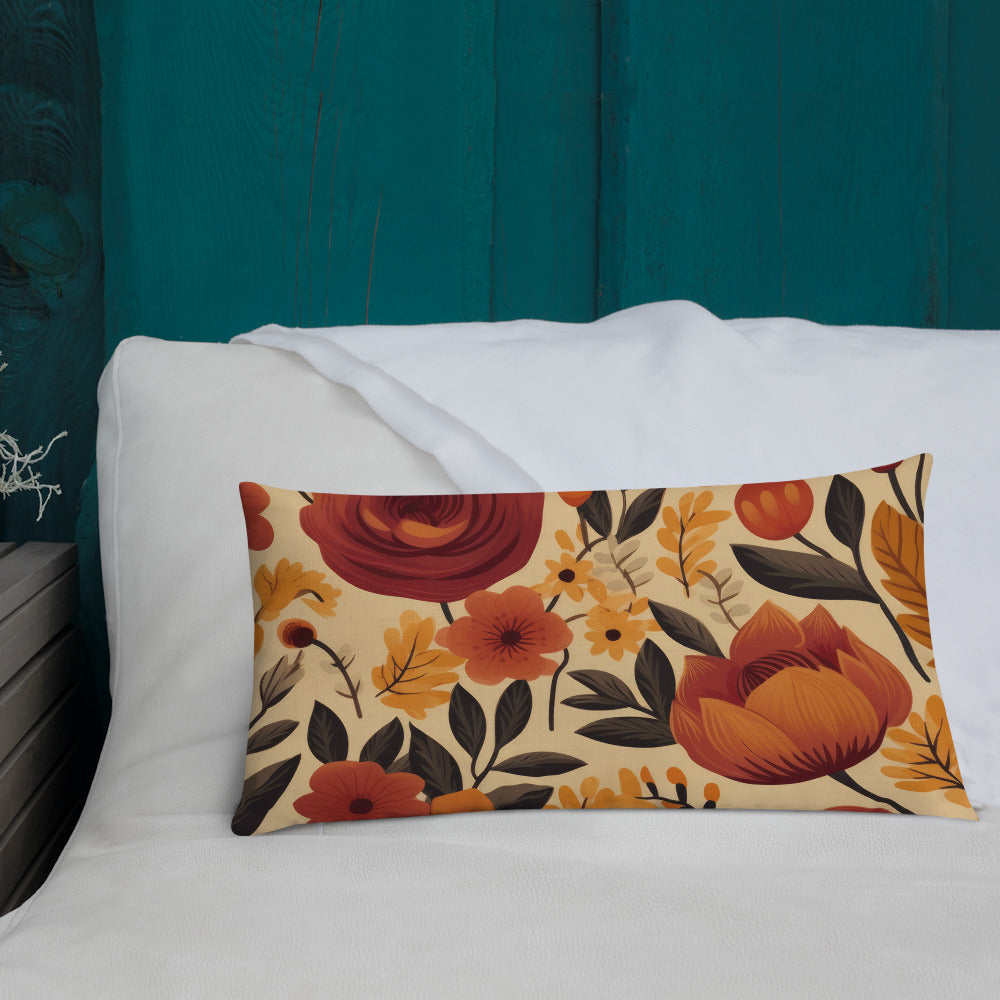 Floral Lover's Botanical Throw Pillow