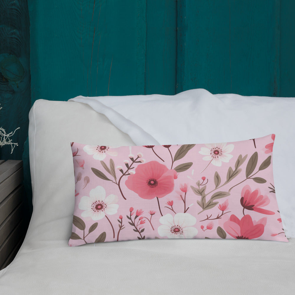 Floral Lover's Botanical Throw Pillow