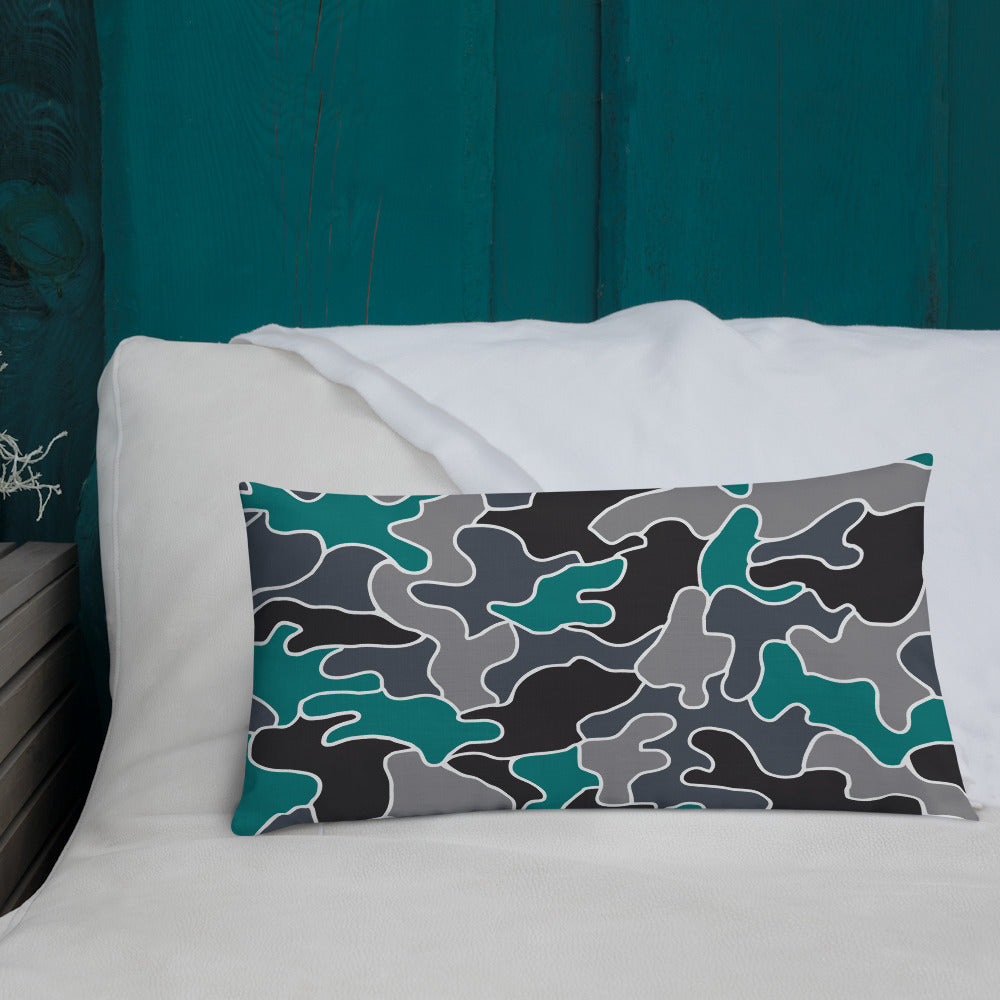 Army Enthusiast Camouflage Premium Throw Pillow