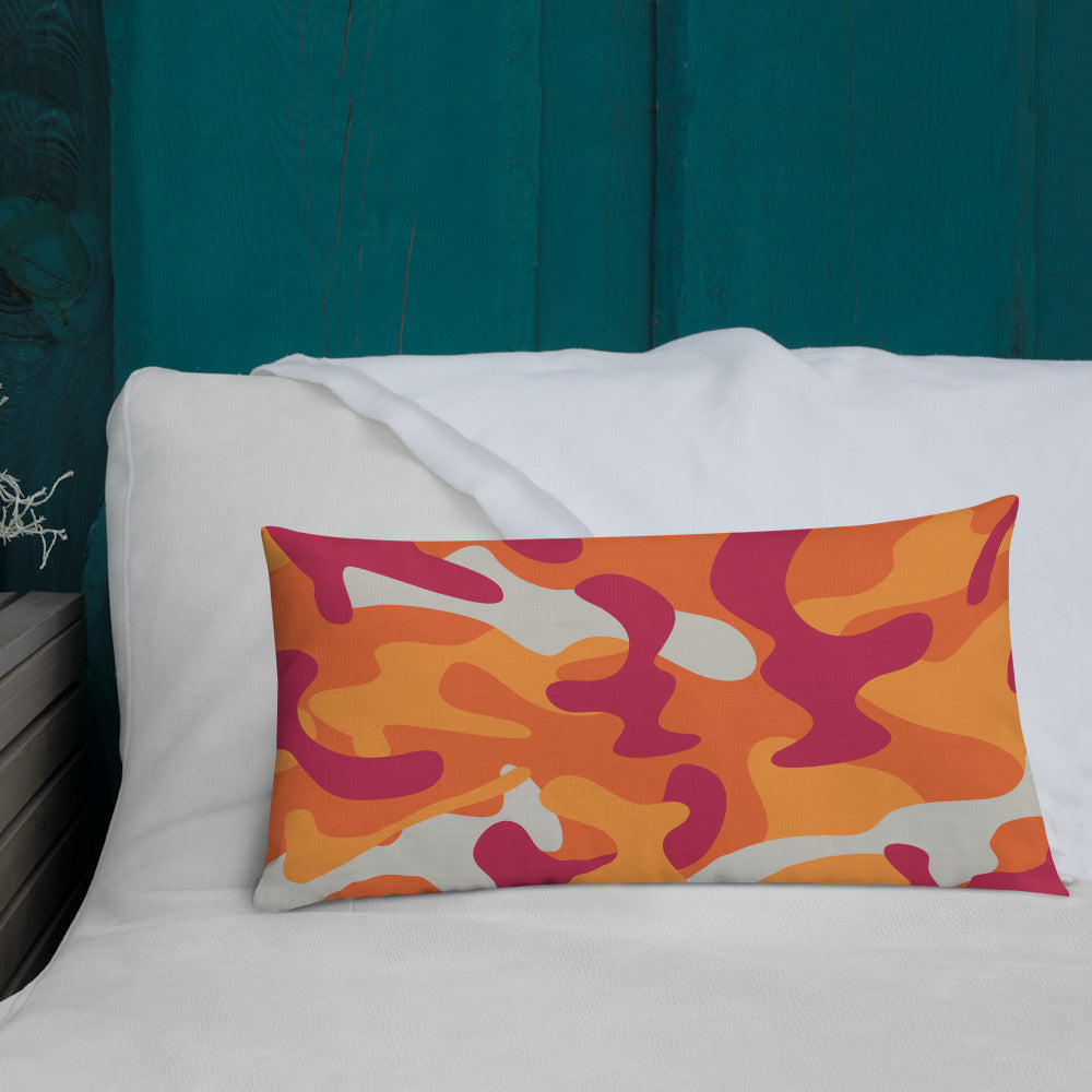 Army Enthusiast Camouflage Premium Throw Pillow
