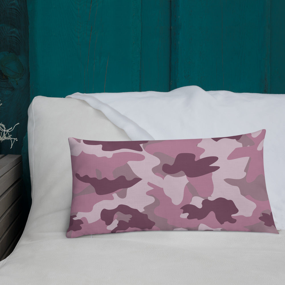 Army Enthusiast Camouflage Premium Throw Pillow