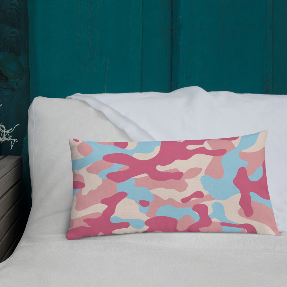 Army Enthusiast Camouflage Premium Throw Pillow
