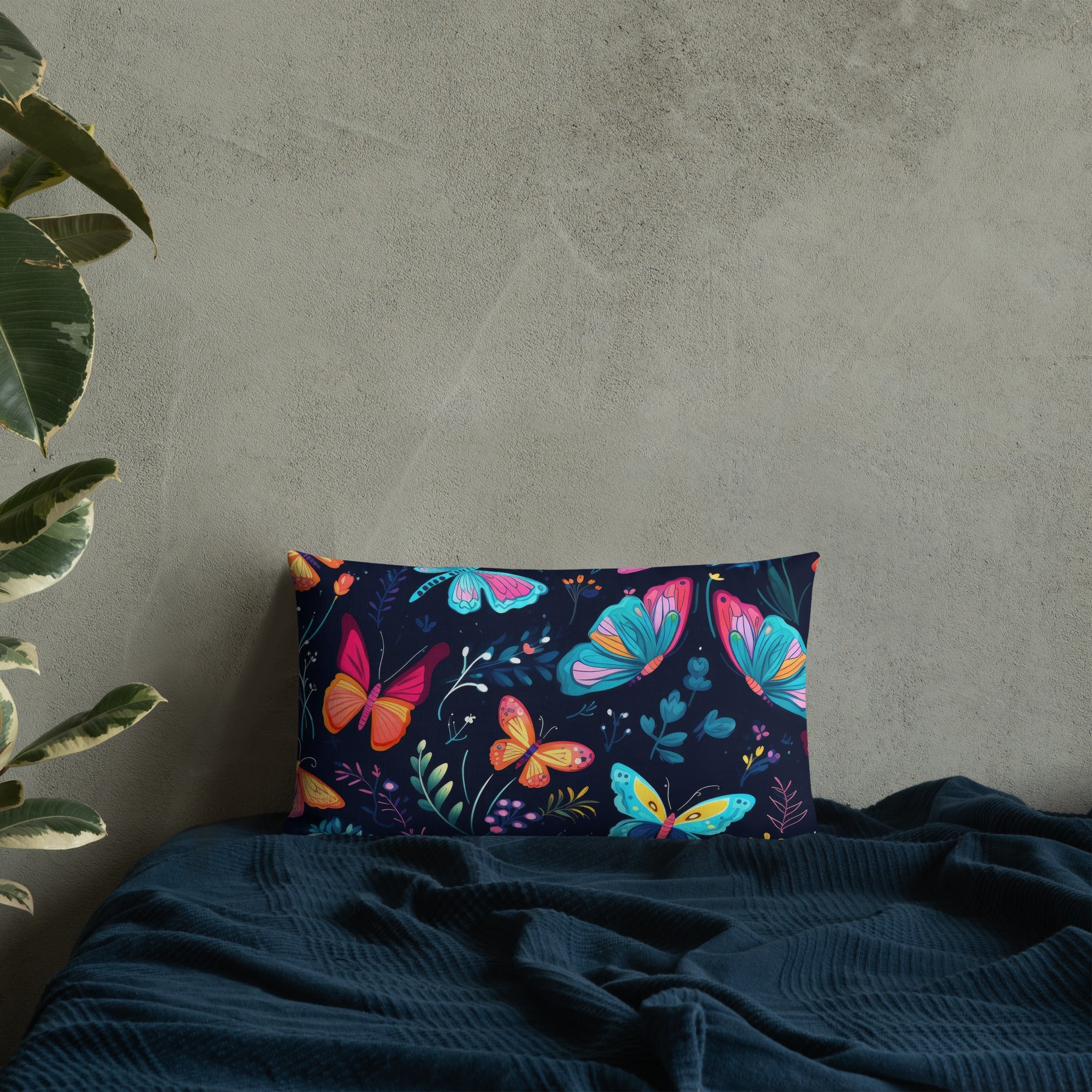 Butterfly Lover's Decorative Yet Comfortable Premium Pillow