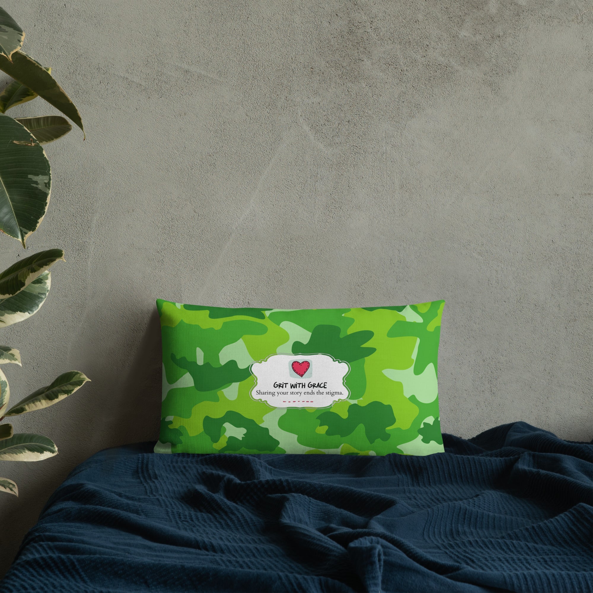Army Enthusiast Camouflage Premium Throw Pillow