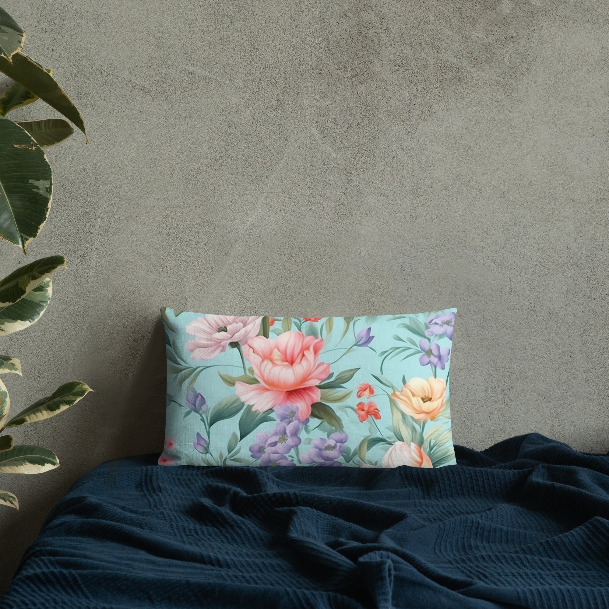 Floral Lover's Botanical Throw Pillow