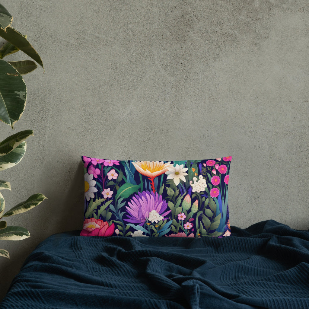 Floral Lover's Botanical Throw Pillow