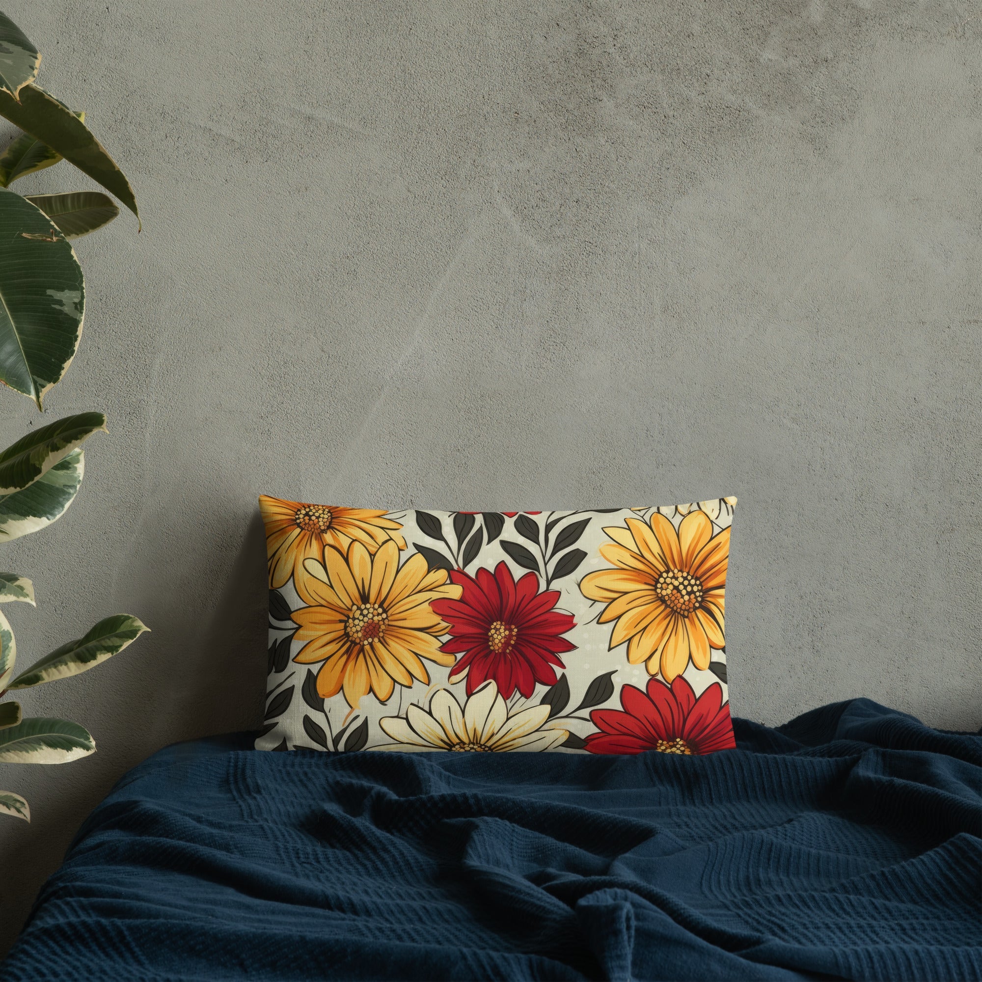 Floral Lover's Botanical Throw Pillow