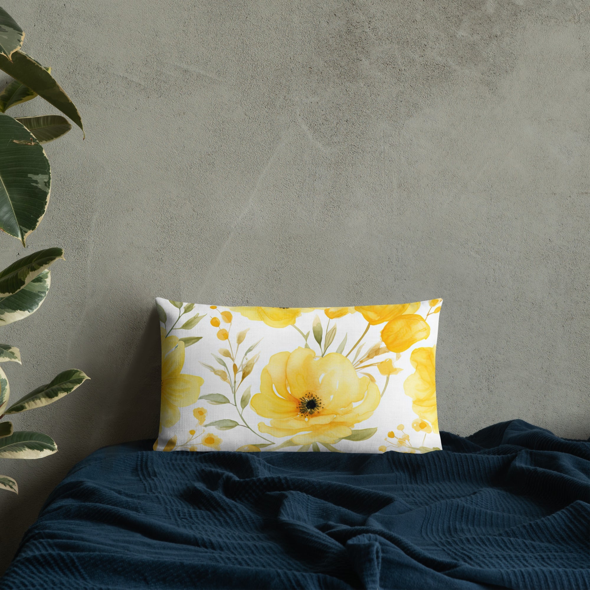 Floral Lover's Botanical Throw Pillow