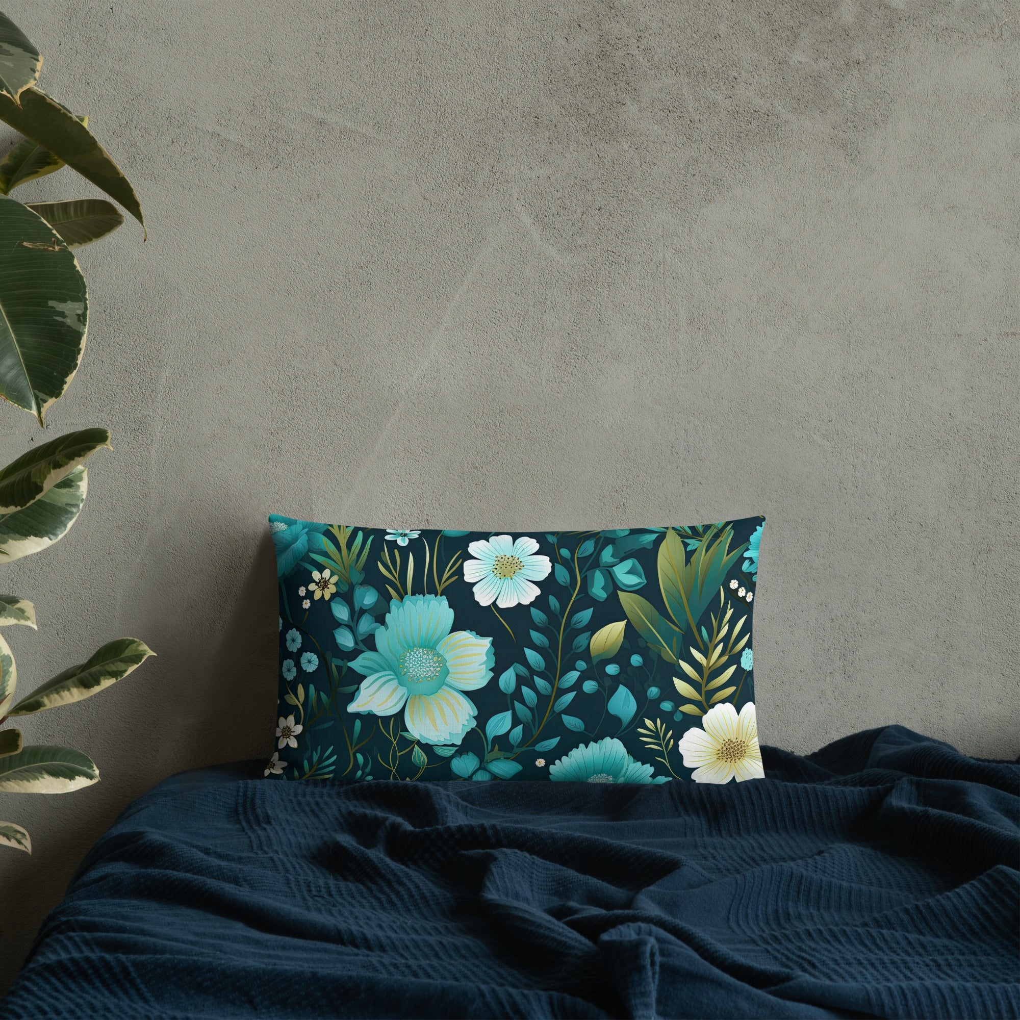 Floral Lover's Botanical Throw Pillow