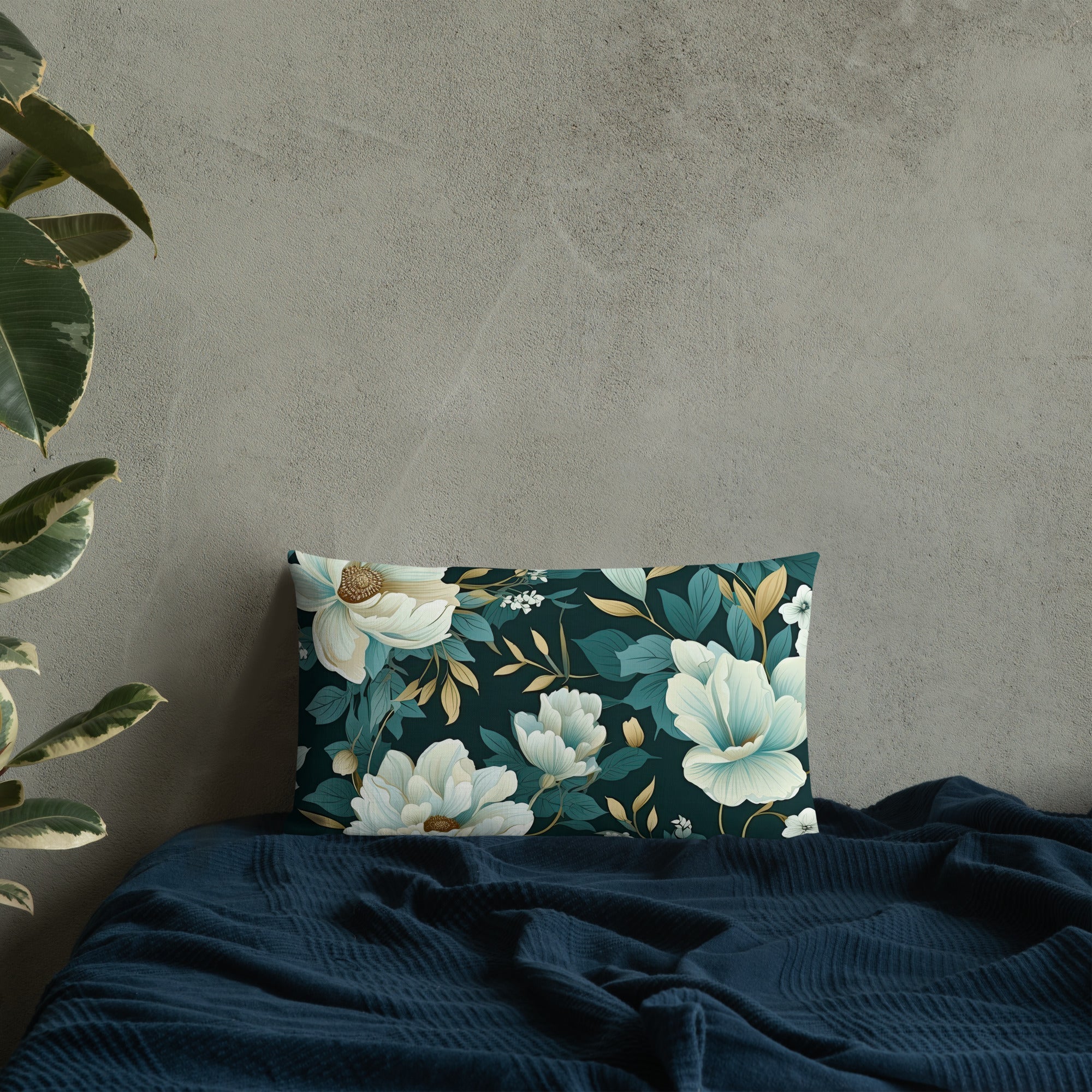 Floral Lover's Botanical Throw Pillow