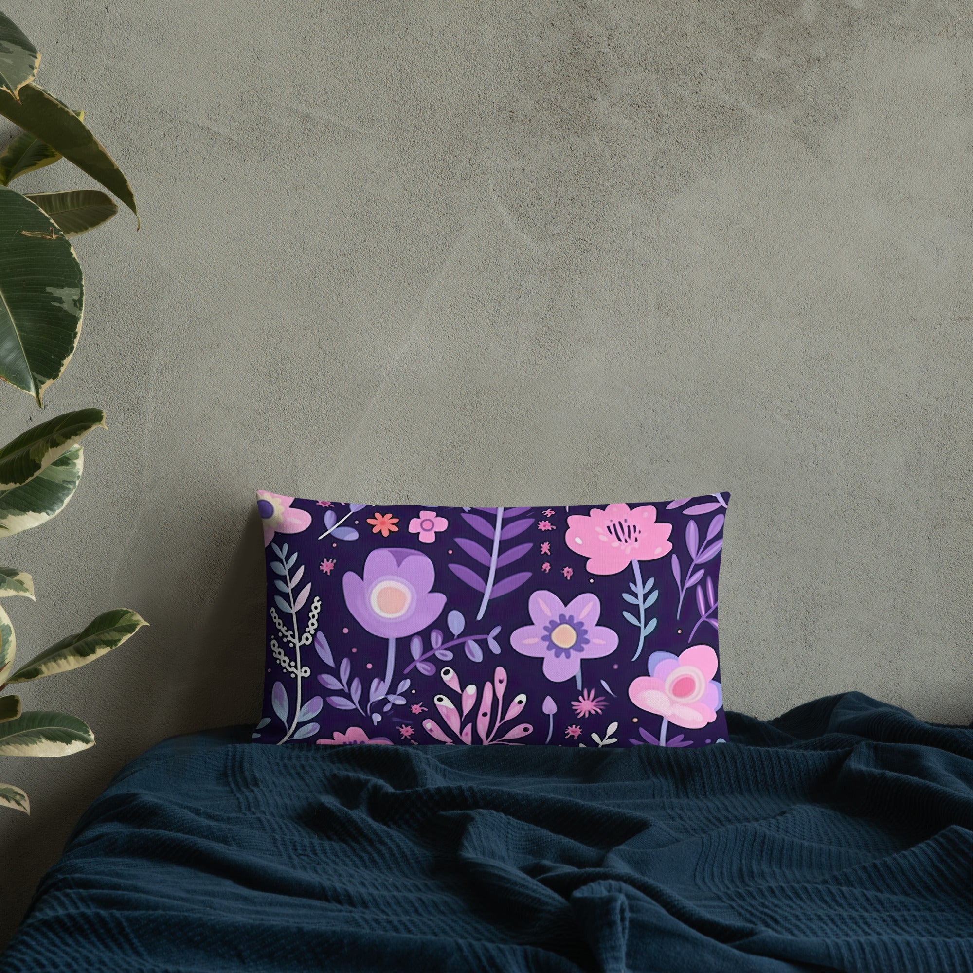Floral Lover's Botanical Throw Pillow
