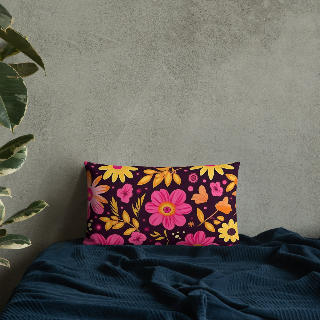 Floral Lover's Botanical Throw Pillow
