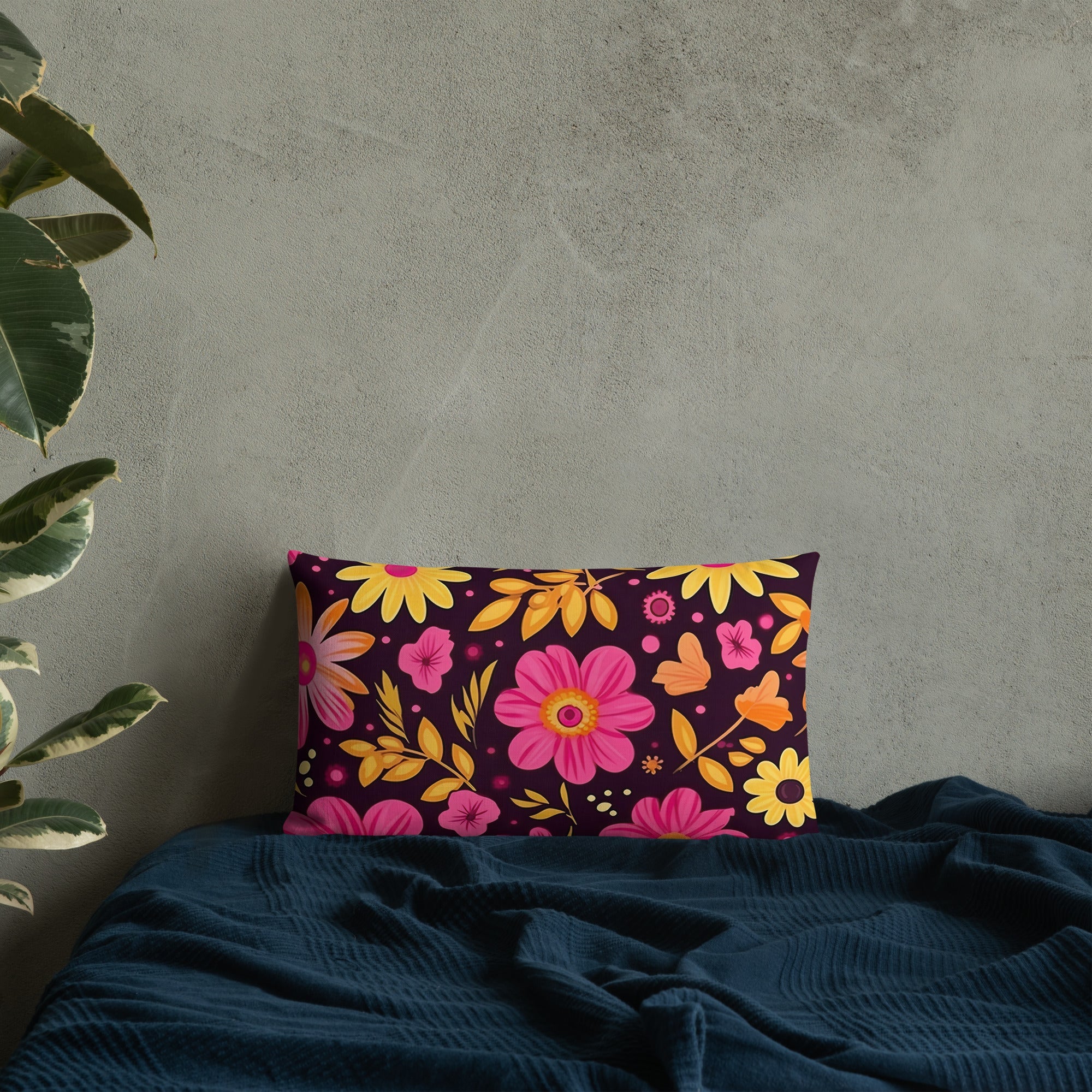 Floral Lover's Botanical Throw Pillow